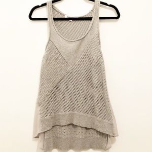 Sleeveless knit blouse